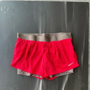 Nike dri fit shorts - dark coral color
